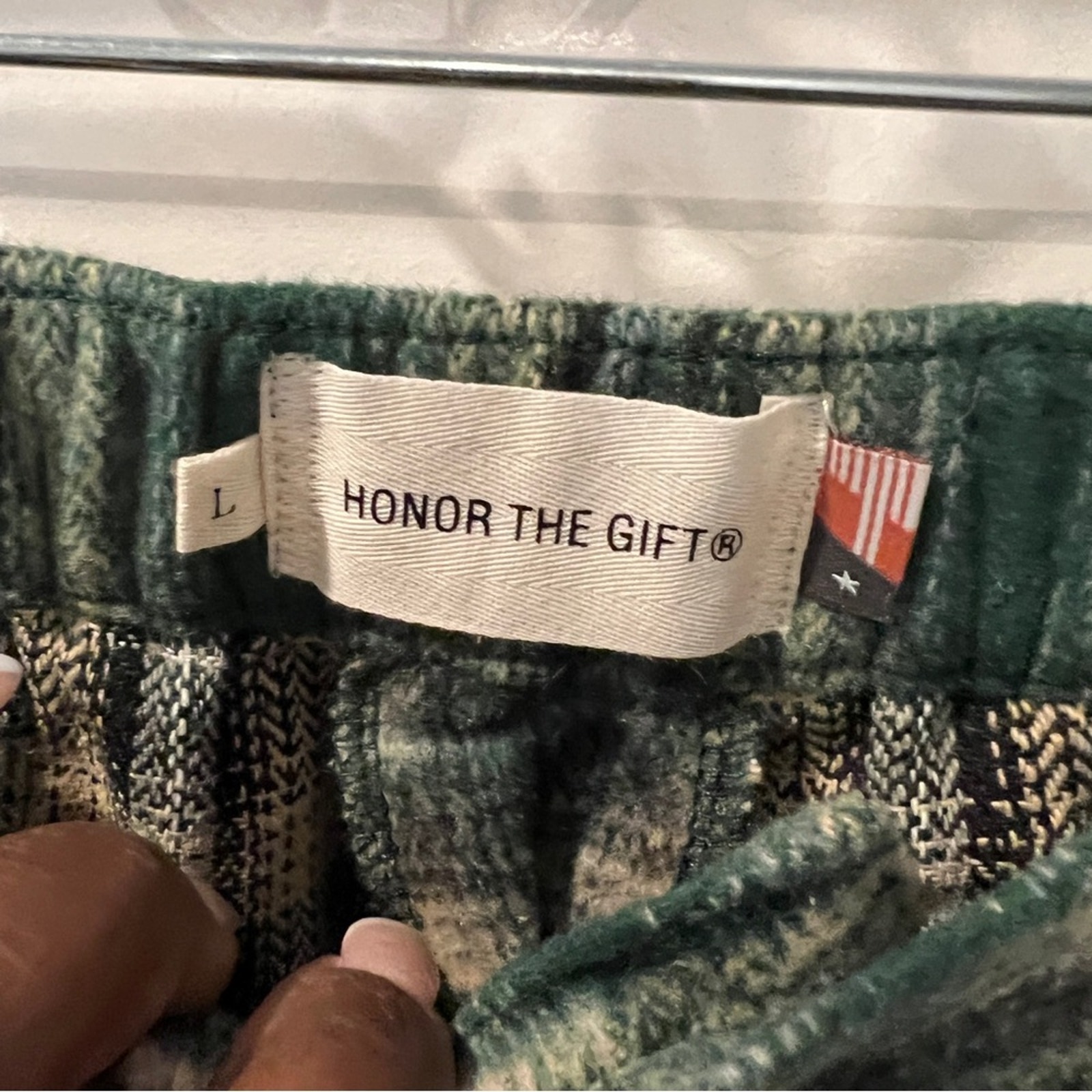 Nwt Honor The Gift Htg Flannel Plaid Wide-Leg Pants Large — image 5 of 8